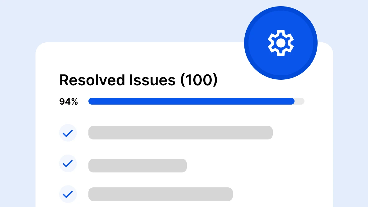 Artificial intelligence system automatically resolving customer issues.